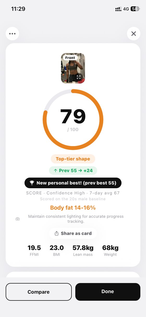 Score screen